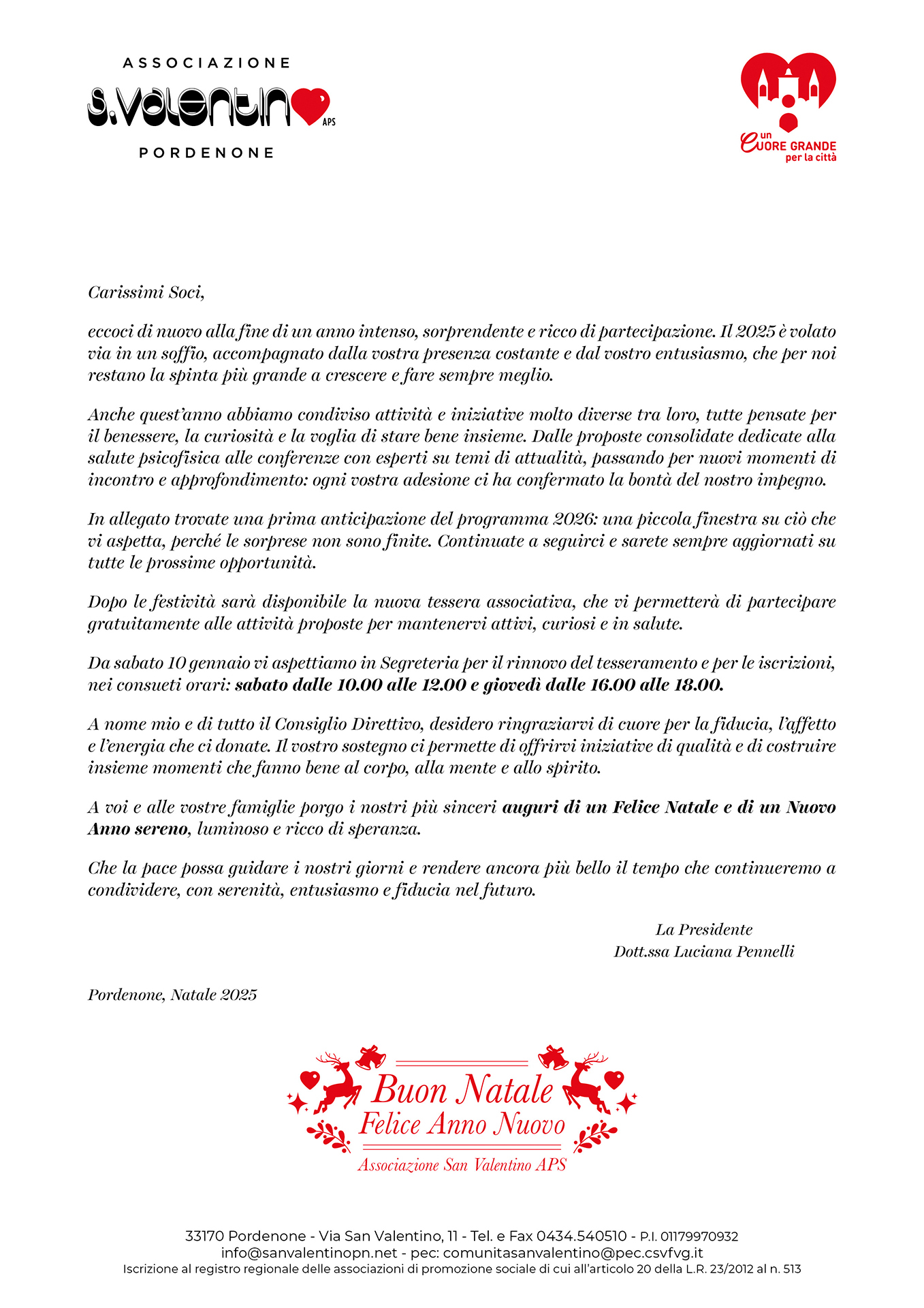 Lettera Soci San Valentino_Natale2025